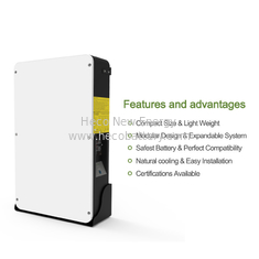 Wall Mounted 48V 100AH 5KWh Lithium Ion Phosphate Battery For Home Energy Storage 10 Years' Warranty