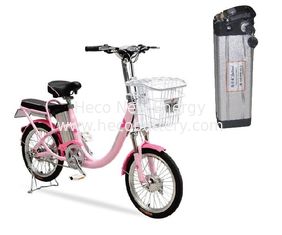 36V LiFepo4 Battery Pack For Electric Bike, 10ah Lithium battery At 75*110*385mm supplier