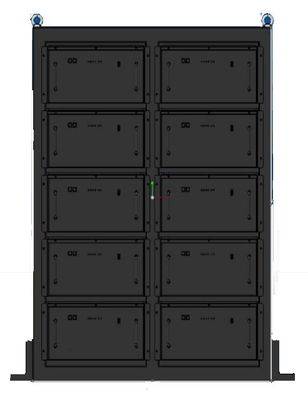 50KWh Solar Energy Storage Battery Bank ,  48V 1000AH Lithium Ion Batteries with RS485 Communication