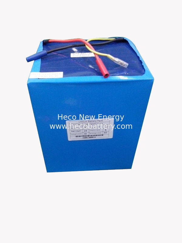 20AH / 24V LiFePO4 Lithium Battery Pack For Solar System , 60℃ supplier