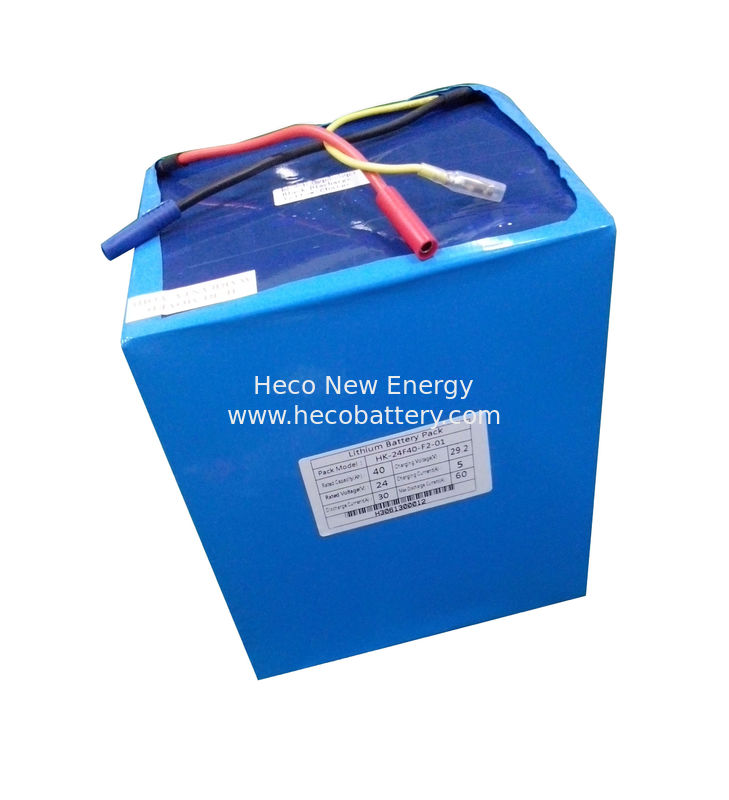 24V Lithium Ion Phophate Battery Pack , 40AH Rated Capacity With 1500+ Cycle Life supplier