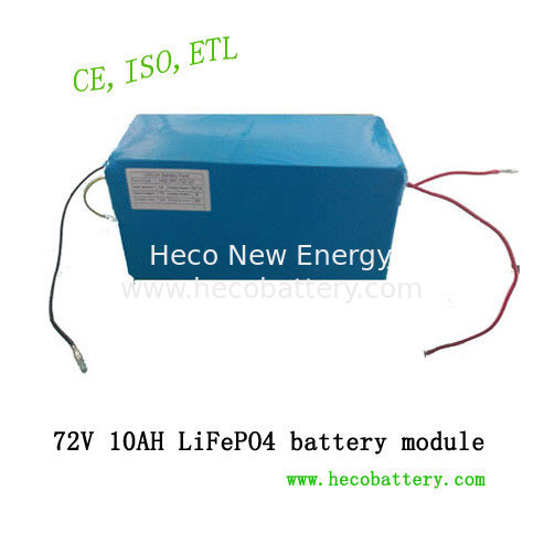 High Power Lithium Battery Module , 10Ah 72V Iron Phosphate Battery Pack supplier