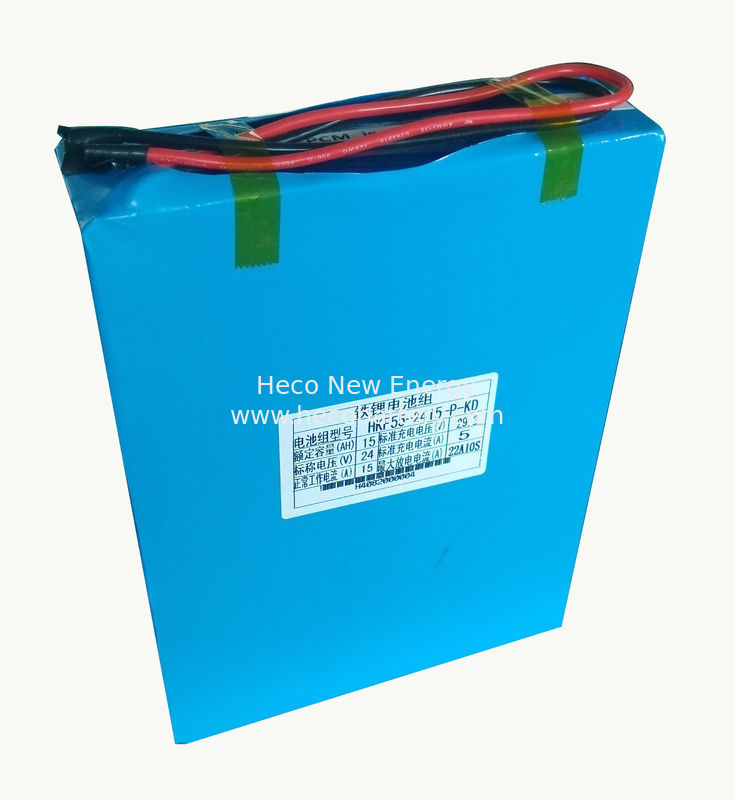 24V 15Ah Rechargeable Wheelchair Power Battery , Compact Size and Long Cycle Life supplier