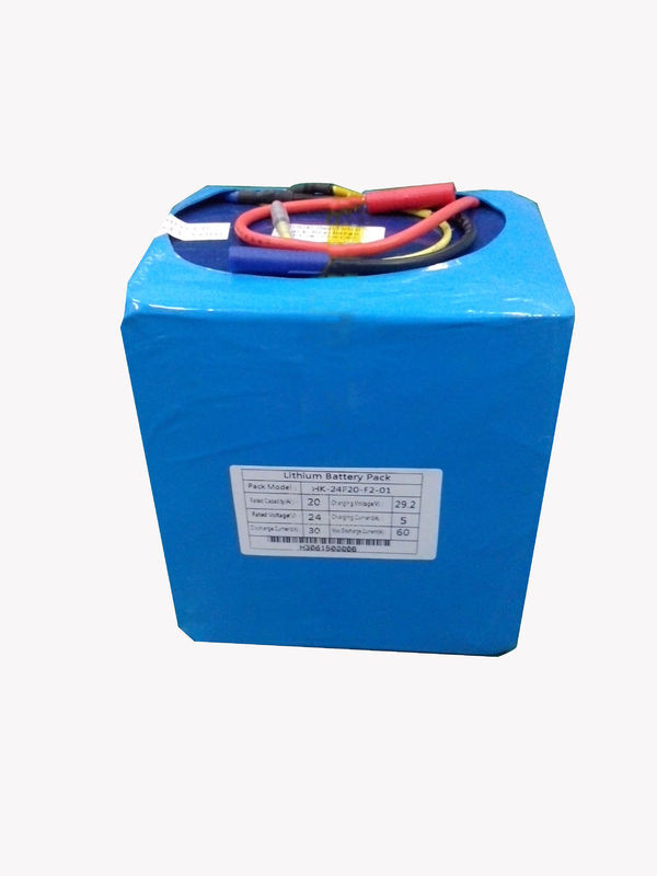 High Discharge Rate Electric Scooter LiFePO4 Power Battery , 24Volt 20Ah Lithium Batteries